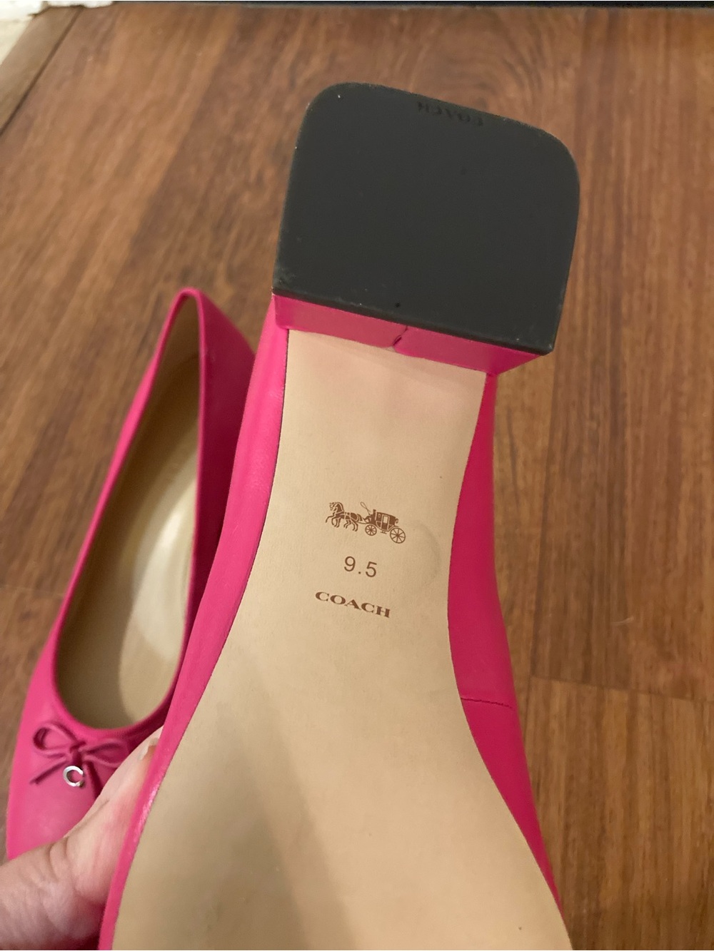 Coach Pink Ava Ballet Pump - Picture 8 of 8